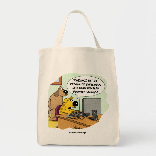 Facebook for Dogs Tote Bag (Front)