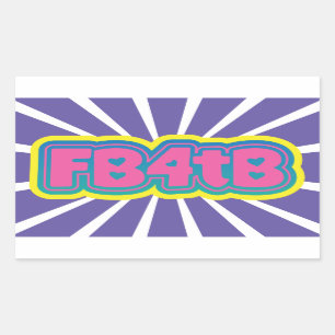 Facebook for the Blind stickers! Rectangular Sticker