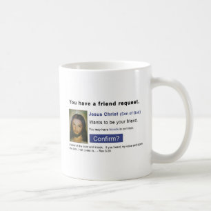 Facebook jesus coffee mug