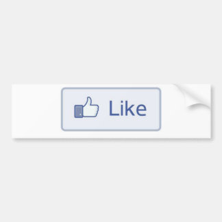 Facebook Like Bumper Sticker