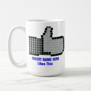 Facebook Like Button Coffee Mug