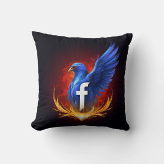 Facebook Logo Pillow Cover – Comfort Meets Connect