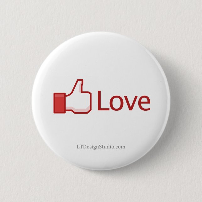 Facebook Love Button - Button (Front)