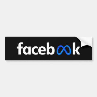 Facebook Meta Logo Bumper Sticker