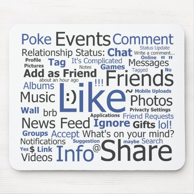 Facebook Mouse Mat (Front)