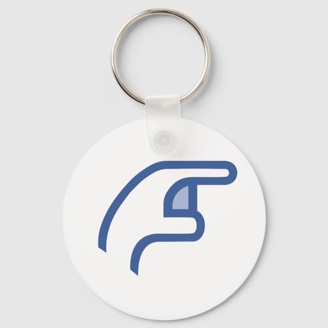 facebook POKE me Key Ring (Front)