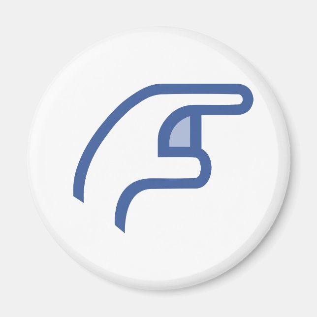 facebook POKE me Magnet (Front)