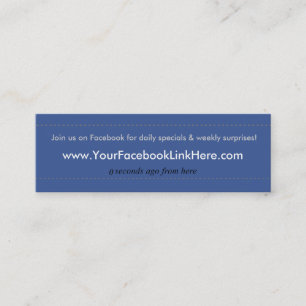 Facebook Profile Business Card *Specials blu