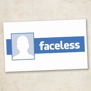 Faceless - Anonymous Profile Pic (Male) Rectangular Sticker