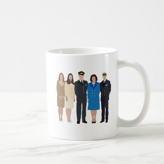 Faceless Royal Family illustration Coffee Mug (Right)