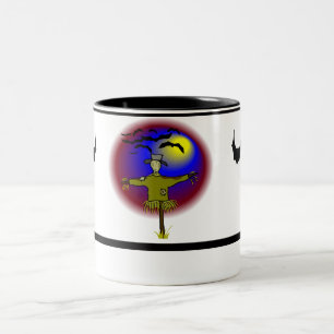 Faceless Scarecrow - Two-Tone Coffee Mug