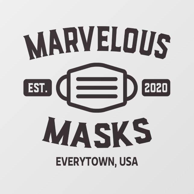 Facemask Advocacy Awareness Window Cling (Sheet)