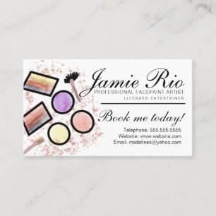 Facepainter Facepainting Body Artist Painter  Business Card