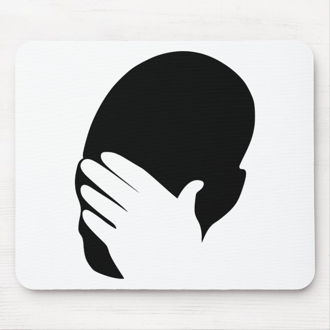 Facepalm meme mouse mat (Front)