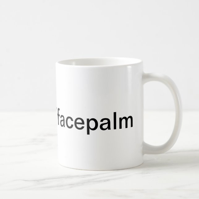 Facepalm Mug (Right)