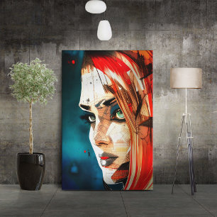 Faces - 003 canvas print