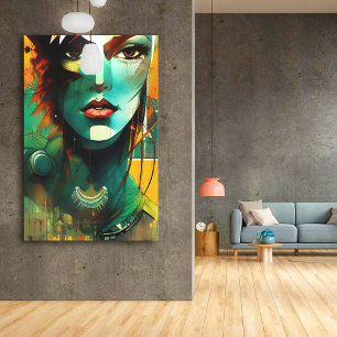 Faces - 005 canvas print