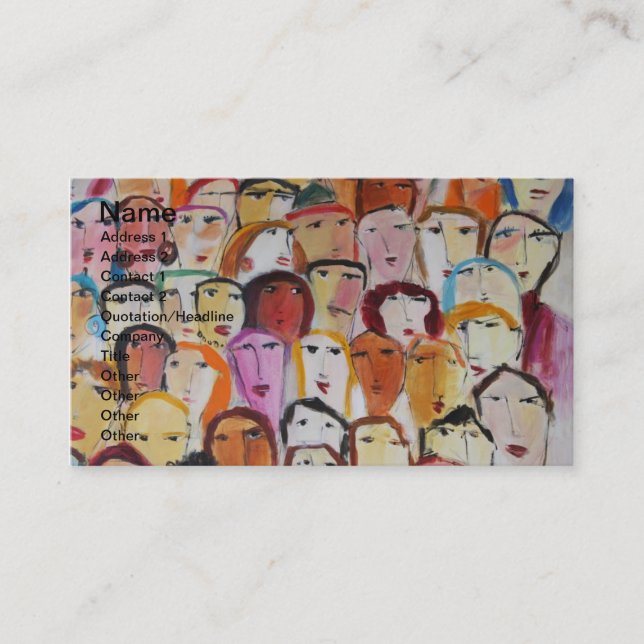 Faces Business Card (Front)