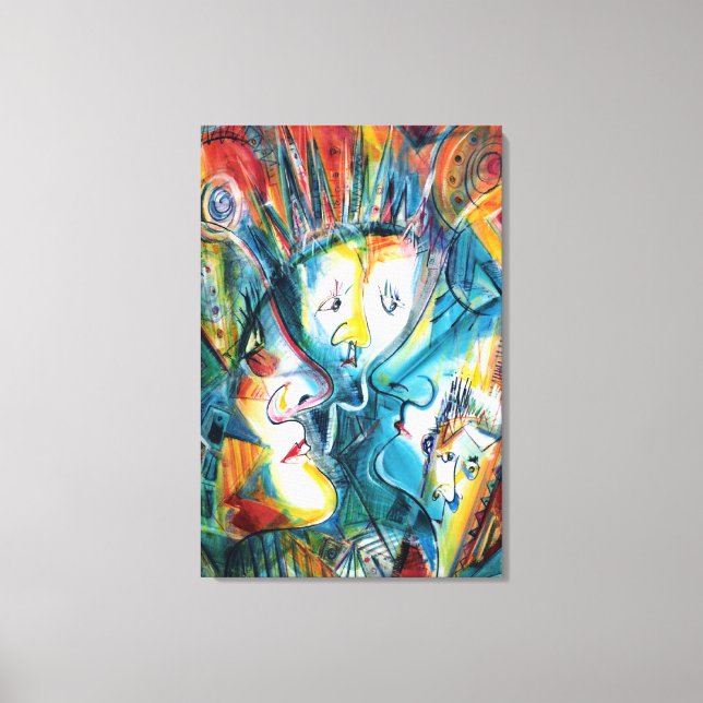 Faces Canvas Print (Front)