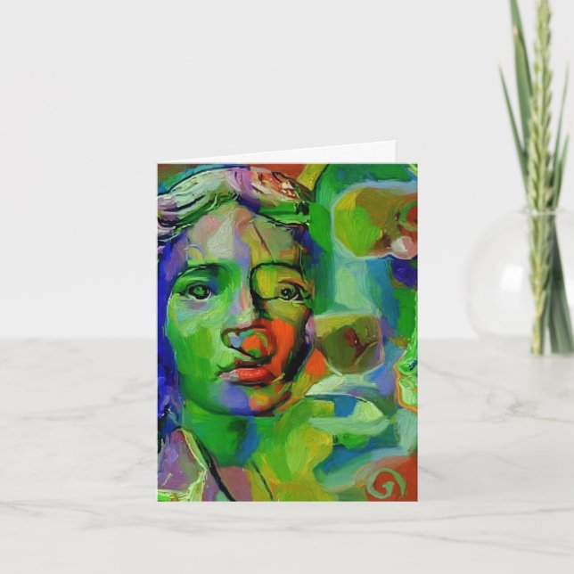 Faces computer art Mark Westerfield, card   (Front)