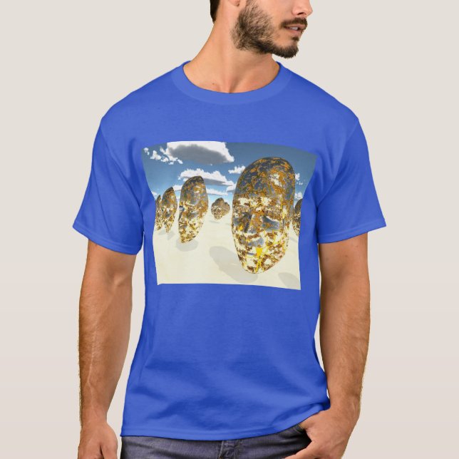 Faces in Surreal Scene T-Shirt (Front)