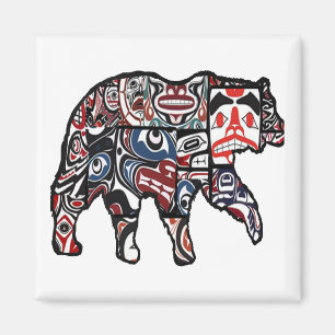 FACES OF FOREST MAGNET