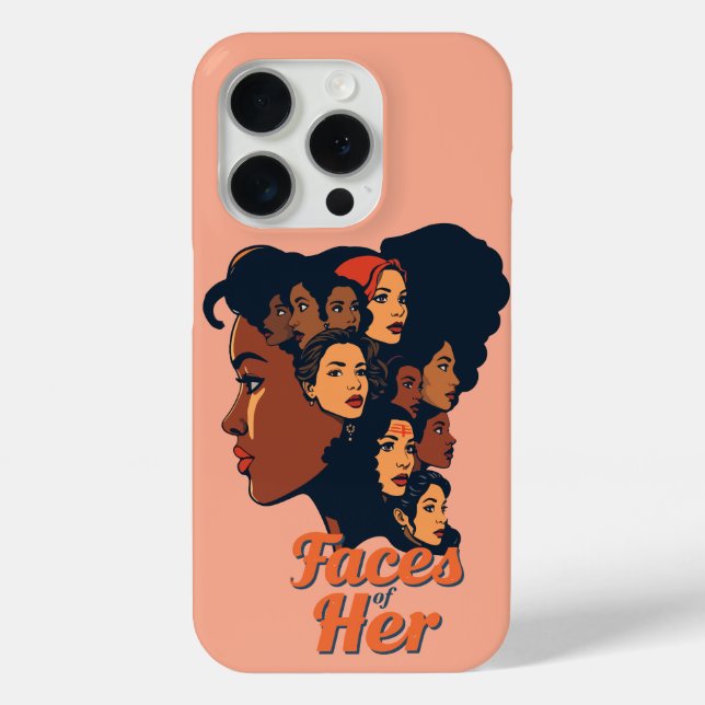 Faces of Her Celebrating Women’s History Month Cas Case-Mate iPhone Case (Back)