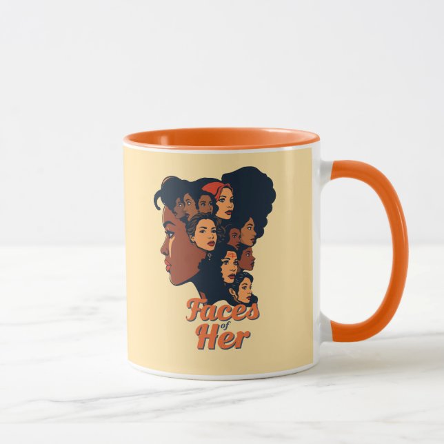 Faces of Her Celebrating Women’s History Month Mug (Right)