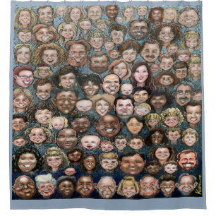 Faces of Humanity Shower Curtain