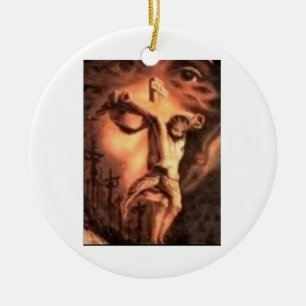 FACES of JESUS Ceramic Tree Decoration