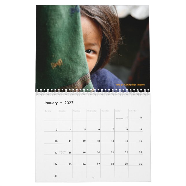 Faces of Nepal Calendar (Jan 2027)
