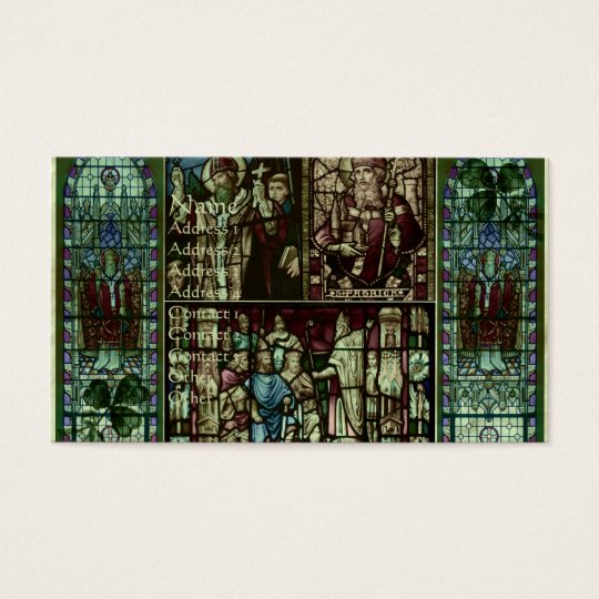 Faces of Saint Patrick Business Card