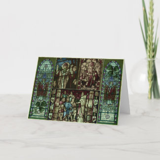 Faces of Saint Patrick Card