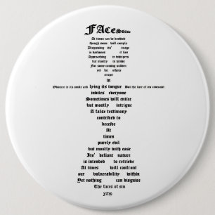 Faces of Sin 6 Cm Round Badge