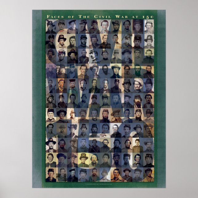 Faces of the Civil War 150 Art Poster (Front)