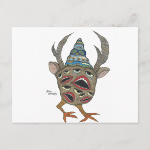 faces postcard