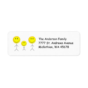 Faces Return Address Label