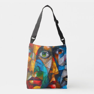 Faces we know crossbody bag