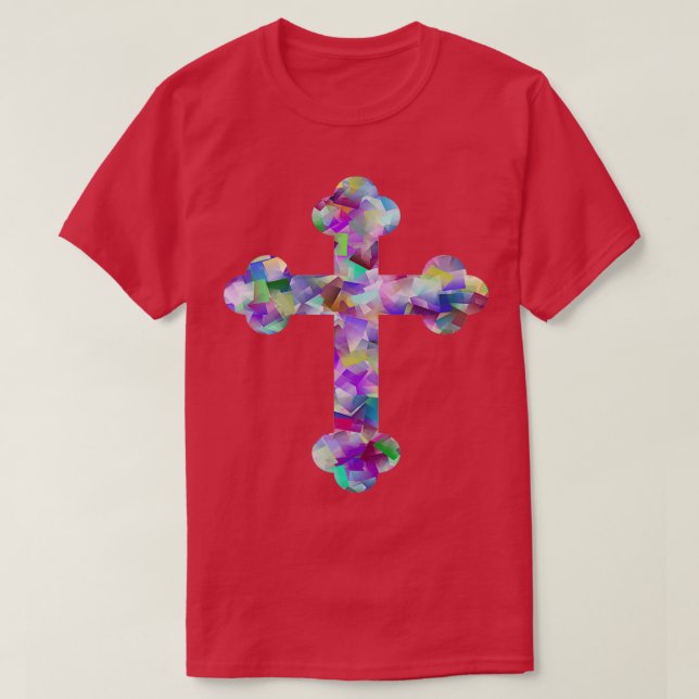 Faceted Cross T-Shirt (Design Front)