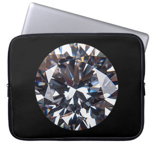 Faceted Elegant Diamond Gem Laptop Sleeve