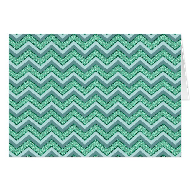 Faceted Emerald Chevron Pattern (Front Horizontal)