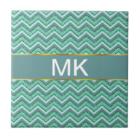 Faceted Emerald Chevron Pattern