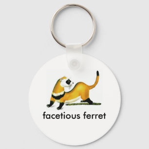 facetious ferret key ring