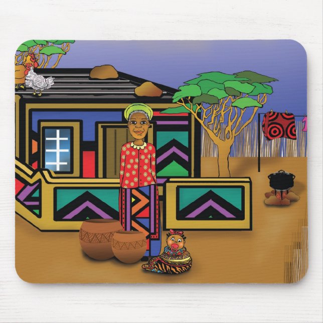 Facets of Africa Mouse Mat (Front)