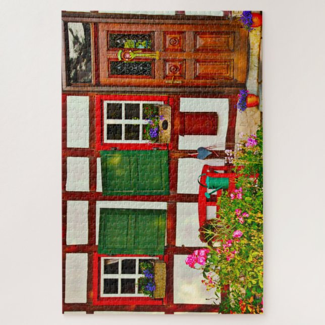 Fachwerkhaus House Germany. Jigsaw Puzzle (Vertical)