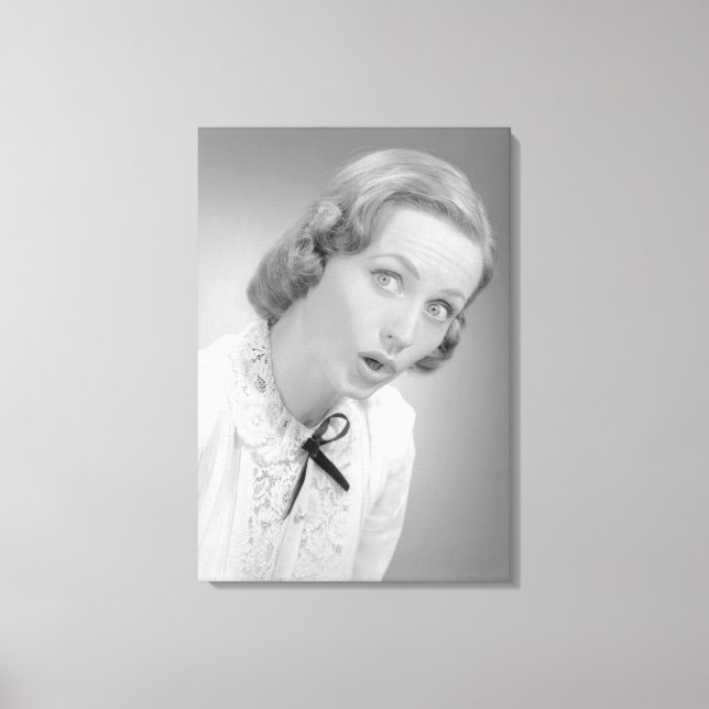 Facial Expressions Canvas Print (Front)