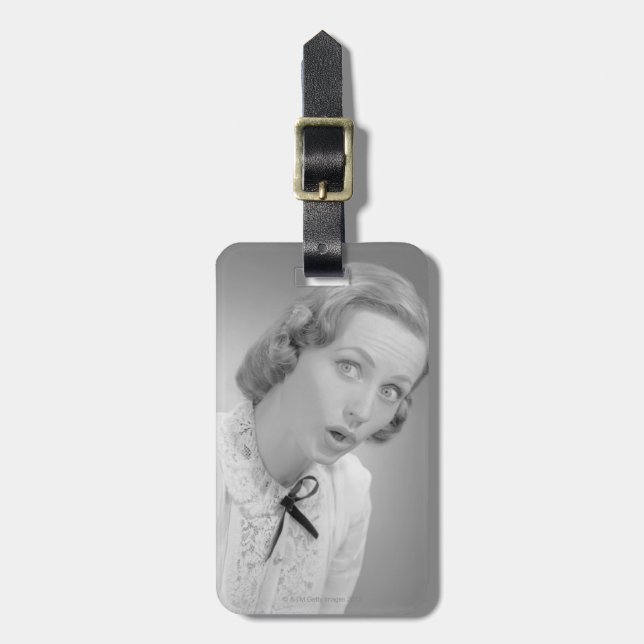 Facial Expressions Luggage Tag (Front Vertical)