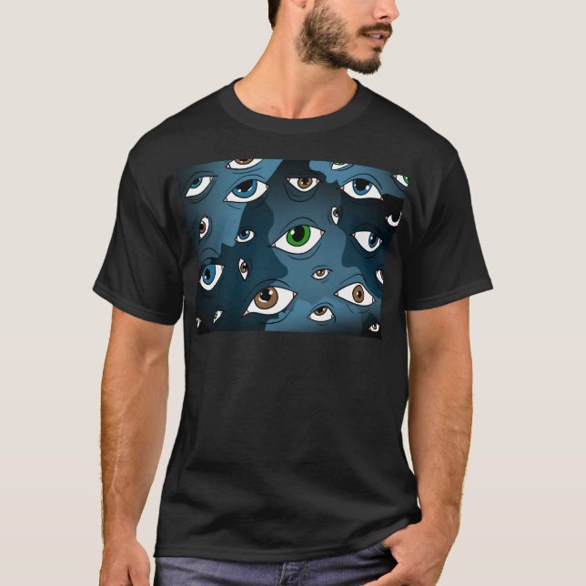Facial Recognition Fool Eyes. T-Shirt (Front)