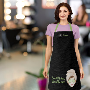 Facial Spa Day Black Apron