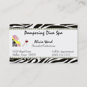 Facialist/Aesthetician Diva business cards